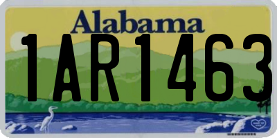 AL license plate 1AR1463