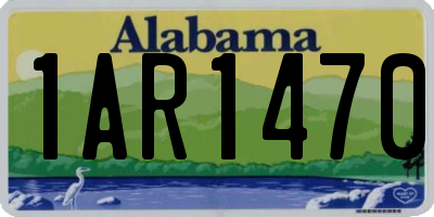 AL license plate 1AR1470