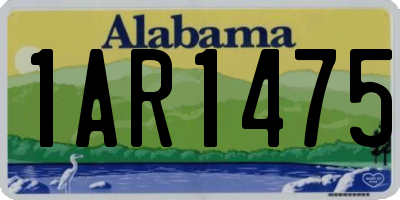AL license plate 1AR1475