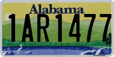 AL license plate 1AR1477