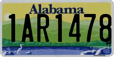 AL license plate 1AR1478