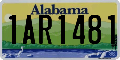 AL license plate 1AR1481