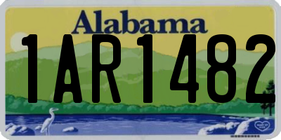 AL license plate 1AR1482