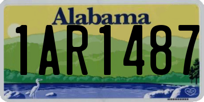 AL license plate 1AR1487