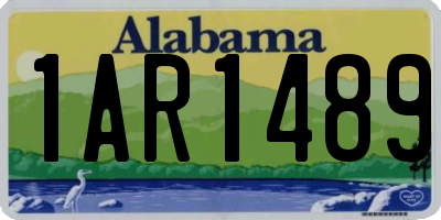 AL license plate 1AR1489