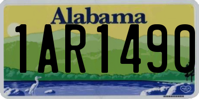 AL license plate 1AR1490