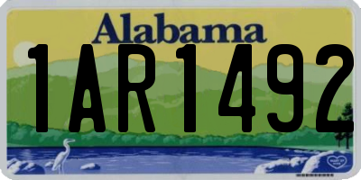 AL license plate 1AR1492