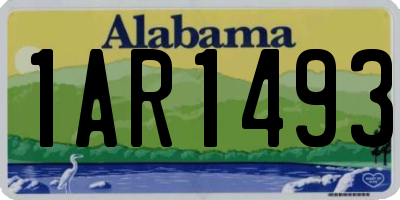 AL license plate 1AR1493