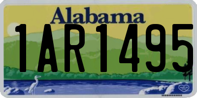 AL license plate 1AR1495