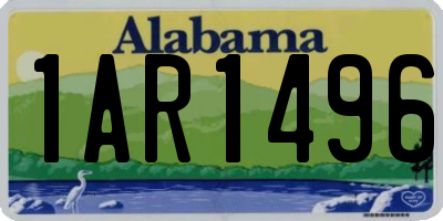 AL license plate 1AR1496