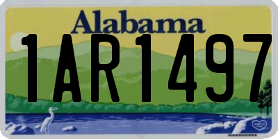 AL license plate 1AR1497