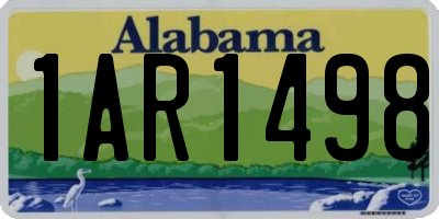 AL license plate 1AR1498