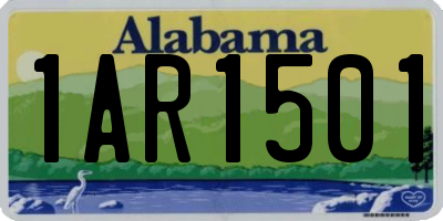 AL license plate 1AR1501