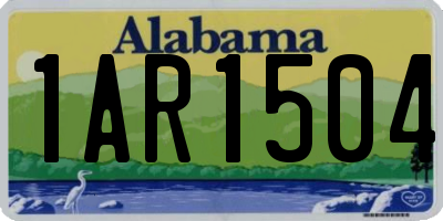 AL license plate 1AR1504