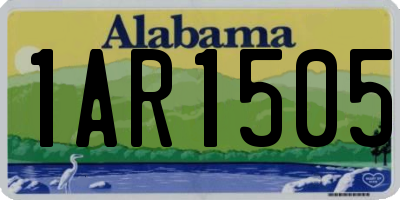 AL license plate 1AR1505