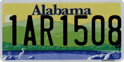 AL license plate 1AR1508