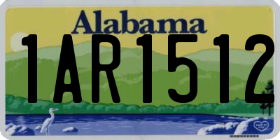 AL license plate 1AR1512