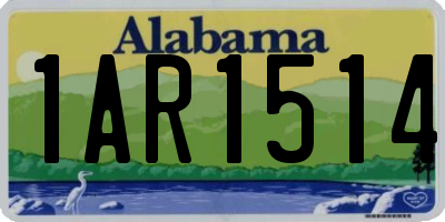 AL license plate 1AR1514