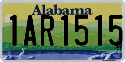 AL license plate 1AR1515
