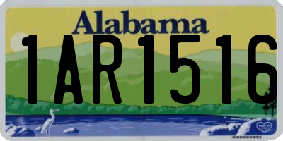 AL license plate 1AR1516