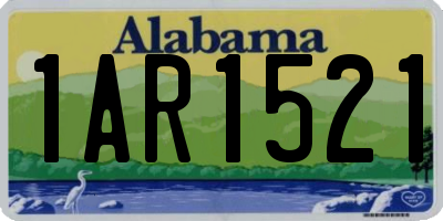 AL license plate 1AR1521