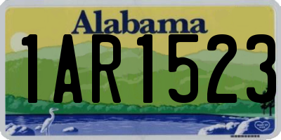 AL license plate 1AR1523