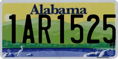 AL license plate 1AR1525