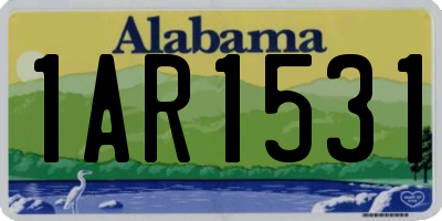 AL license plate 1AR1531