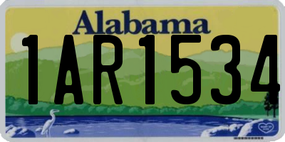 AL license plate 1AR1534