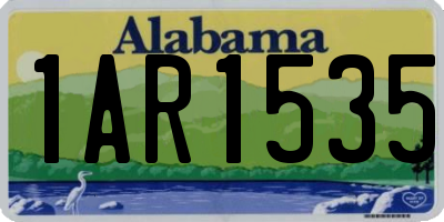 AL license plate 1AR1535