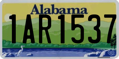 AL license plate 1AR1537