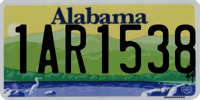 AL license plate 1AR1538