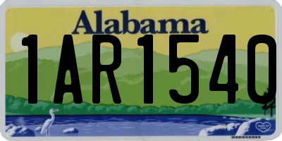 AL license plate 1AR1540