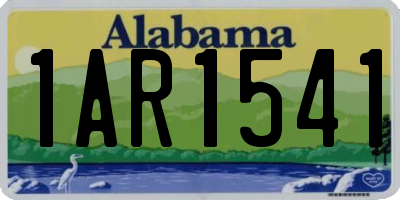 AL license plate 1AR1541