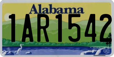 AL license plate 1AR1542