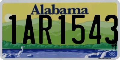 AL license plate 1AR1543