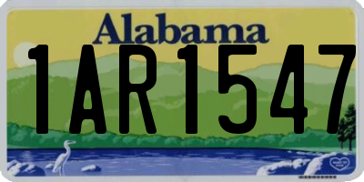 AL license plate 1AR1547