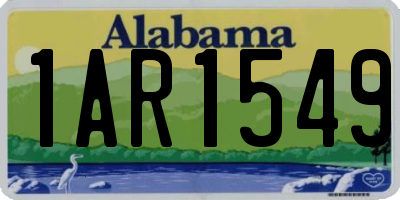 AL license plate 1AR1549