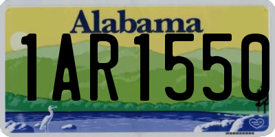 AL license plate 1AR1550