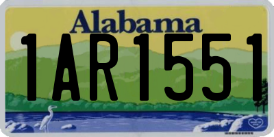 AL license plate 1AR1551