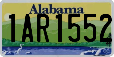 AL license plate 1AR1552