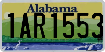 AL license plate 1AR1553