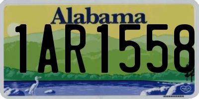 AL license plate 1AR1558