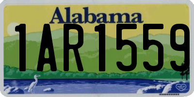 AL license plate 1AR1559