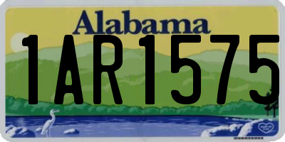 AL license plate 1AR1575