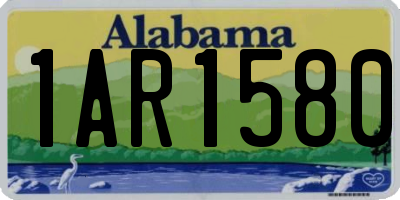 AL license plate 1AR1580