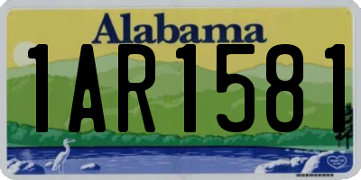 AL license plate 1AR1581