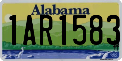 AL license plate 1AR1583