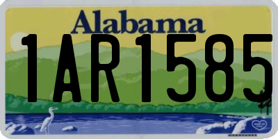 AL license plate 1AR1585