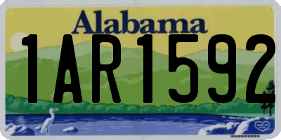 AL license plate 1AR1592